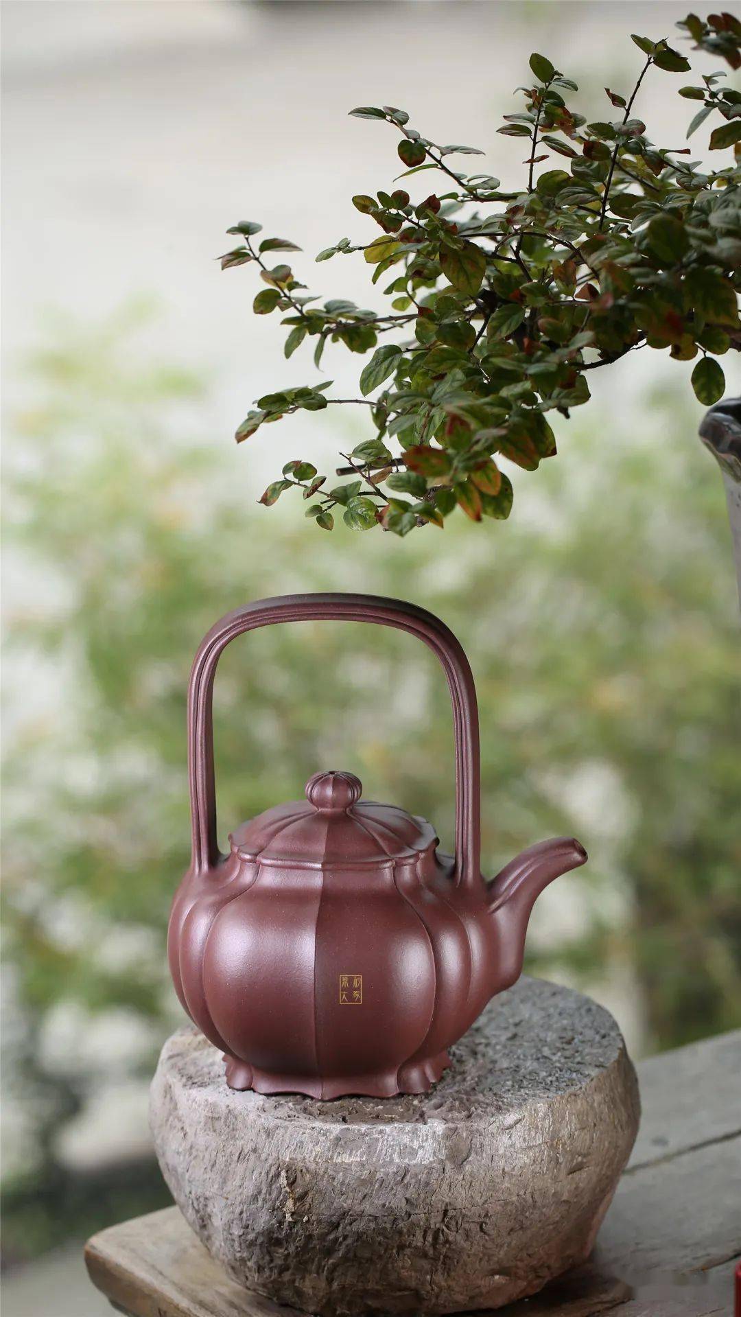 紫砂臻品许军全手工大赛获奖作品韵莲提梁