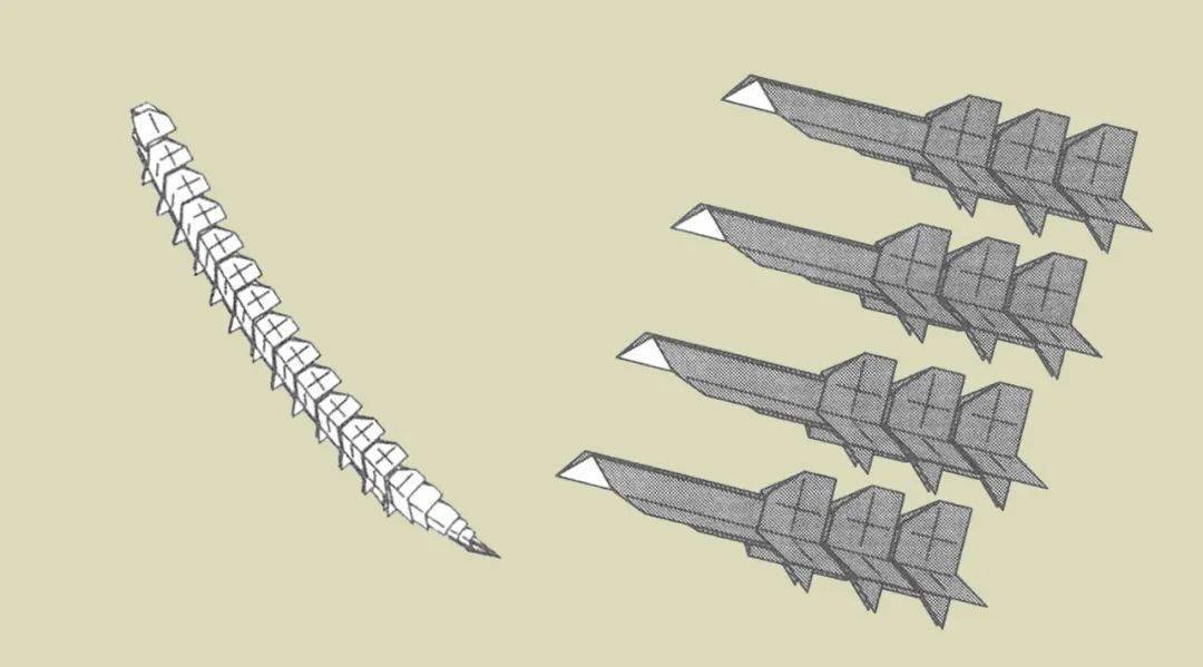 no2226折纸霸王龙骨架模型来了67尾骨14