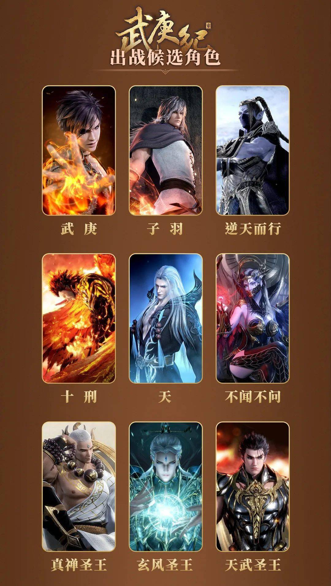 究竟哪两位角色将代表《武庚纪》和《斗罗大陆》出战由你决定!