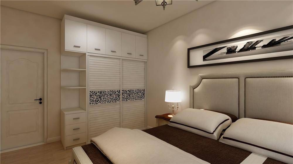 70平方的房子想装修,这样设计半开放式衣柜,高颜值,干净整洁