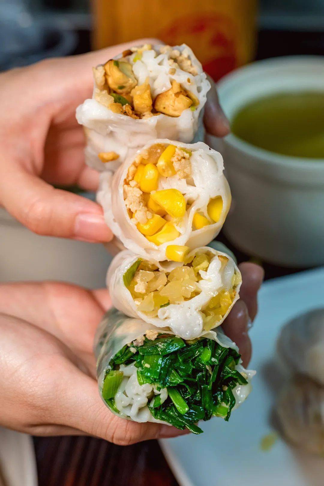 3元一卷12种馅料任选的捆粿在天河卖第6年了