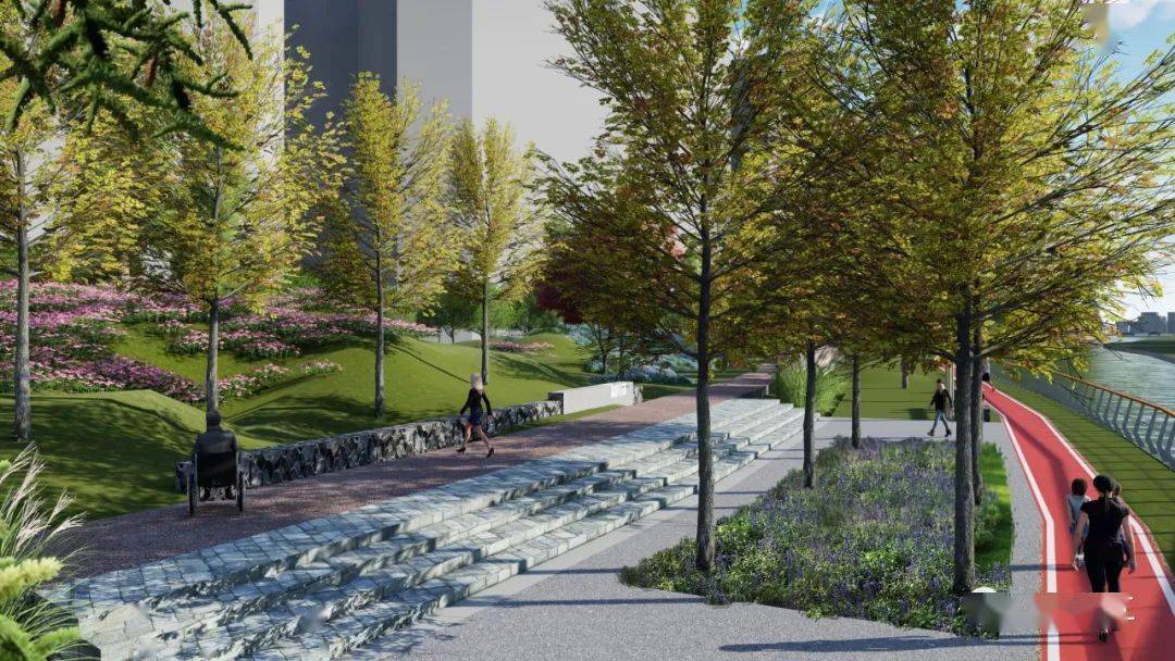 占地面积32000平方米新桥新增一处大型绿地