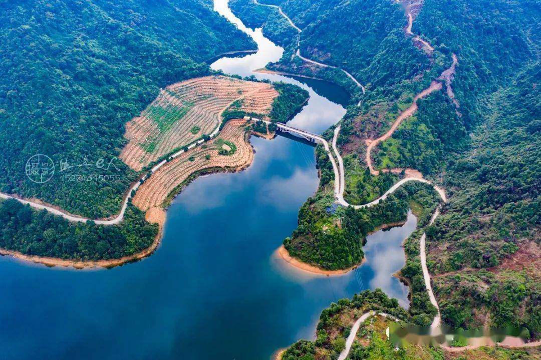 东安金江水库航拍视频照片