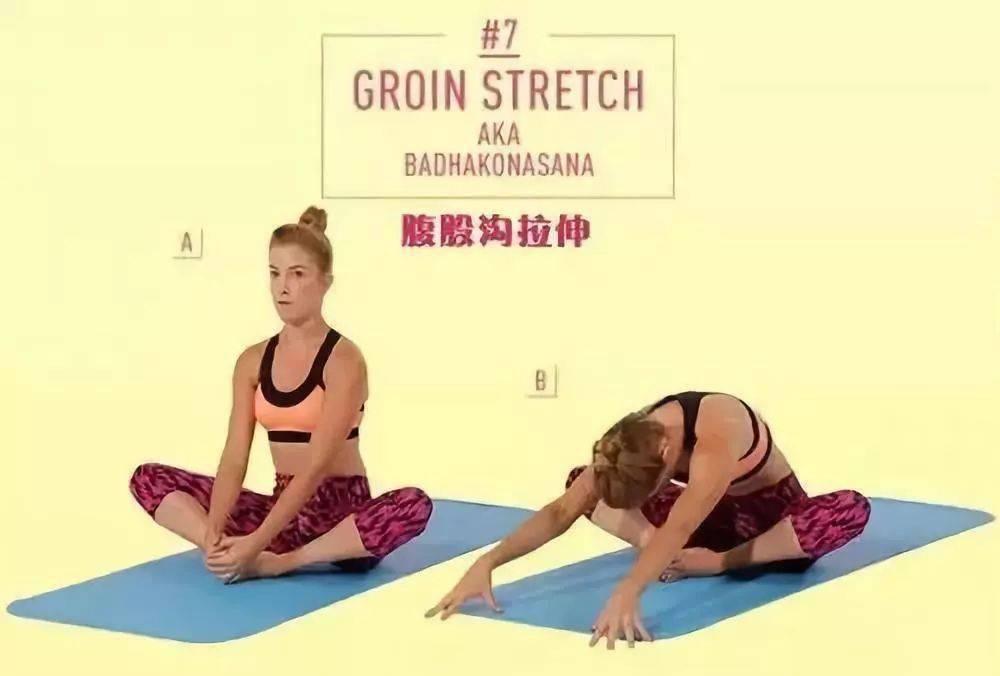 8个瑜伽姿势,腰肌酸痛症状消失了!_腹股沟
