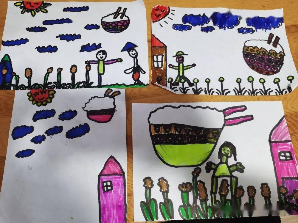 念儿歌等多种形式的爱粮节粮教育活动,让孩子们了解了稻谷,玉米,蔬菜