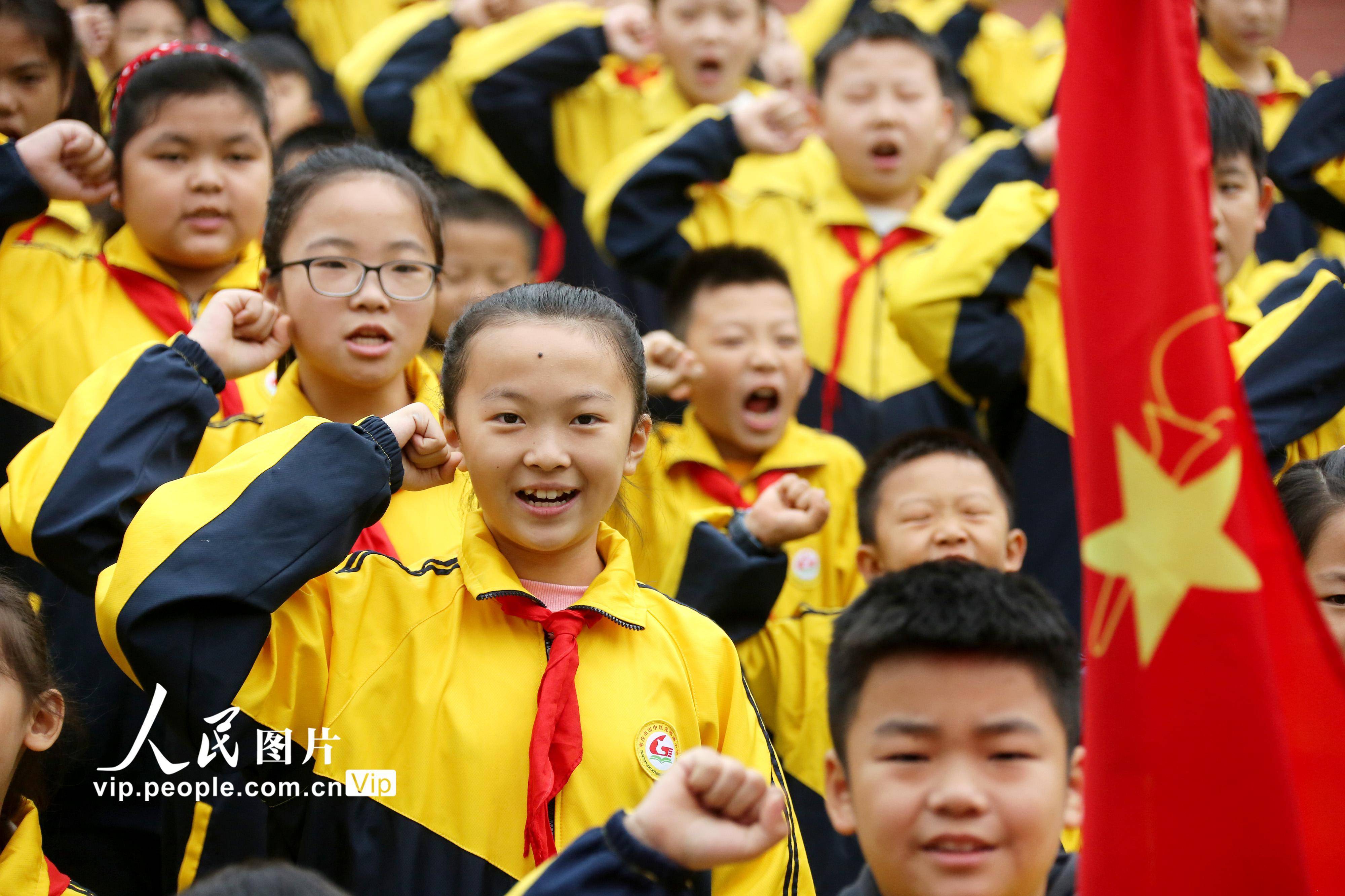 庆祝中国少年先锋队建队71周年_入队