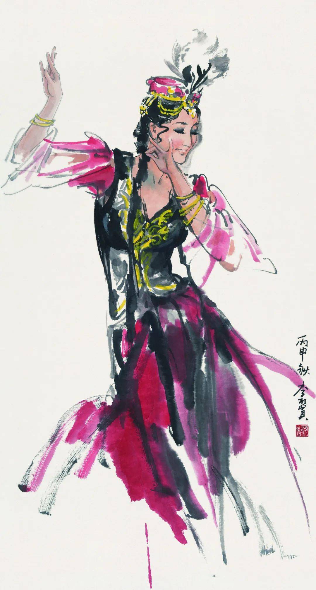 【晓颦书画专访】云想衣裳花想容 ——李可贤国画人物印象||总第90期