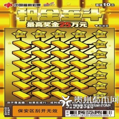 刮刮乐"积金至斗"玩法介绍