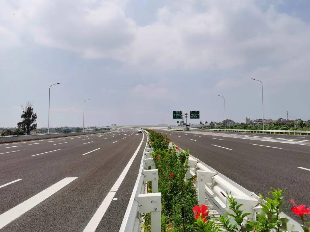 喜大普奔翔安机场快速路南段交工验收