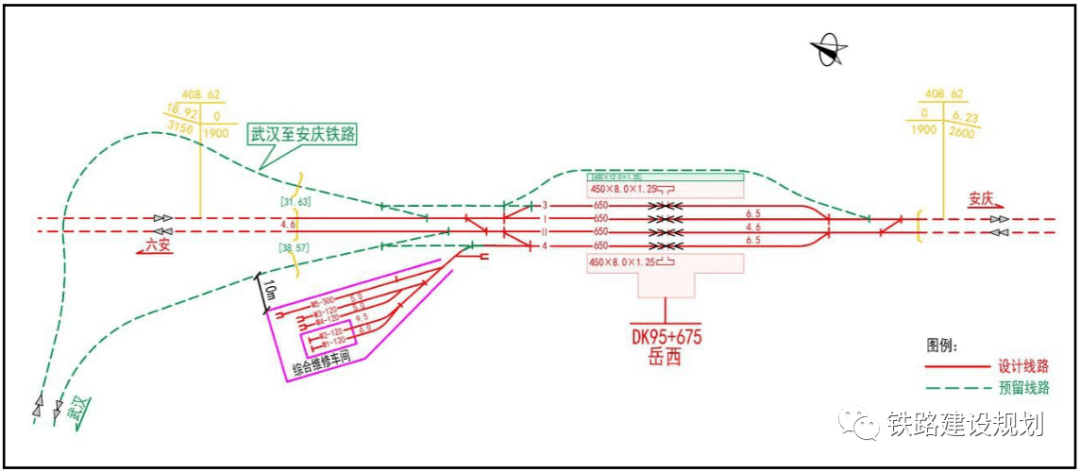 重磅二次環評公示霍山站平面佈置圖出爐