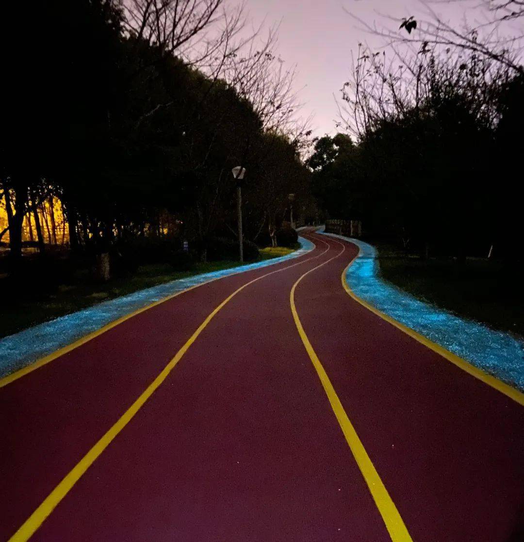 无锡首条紫色夜光步道今天启用