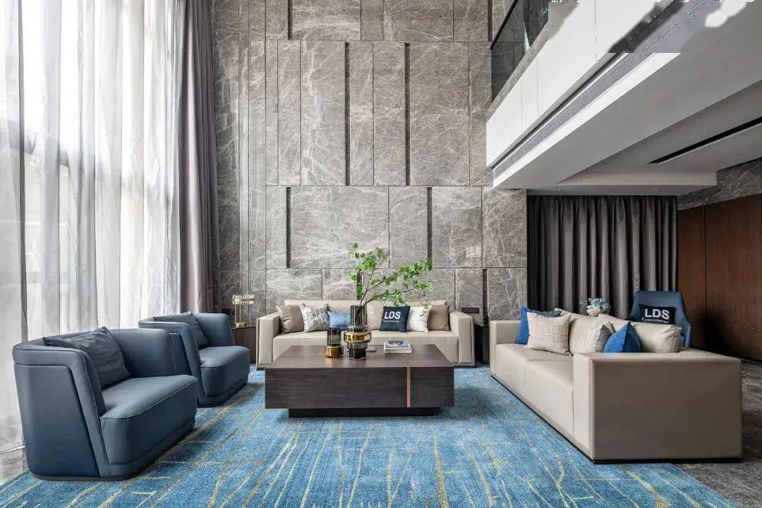 800㎡港式别墅灰色大理石超时尚