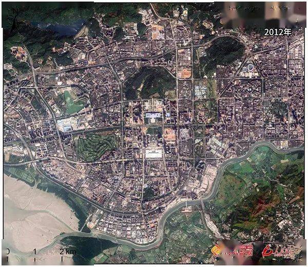 卫星图说深圳特区蓬勃发展四十年