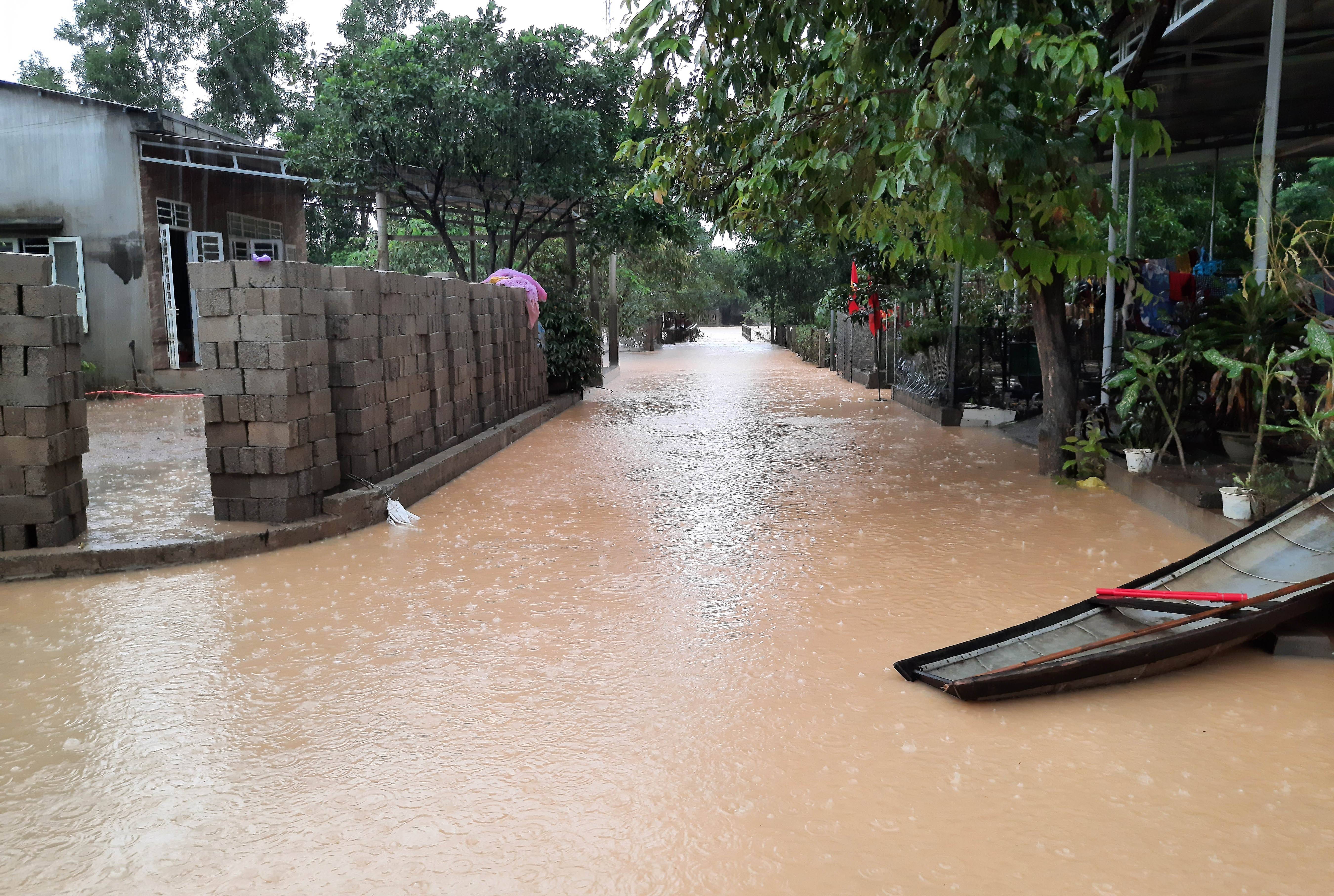 越南中部和西原地区连日来暴雨导致的洪水,山体滑坡等相关灾害已造成