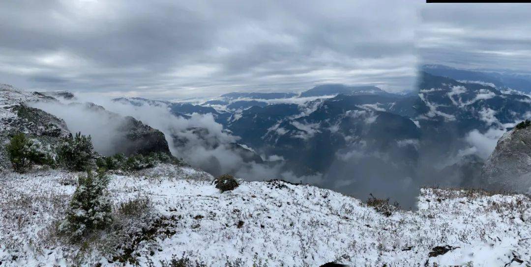 行摄云南昭通大山包迎来降雪宛如水墨画般美丽