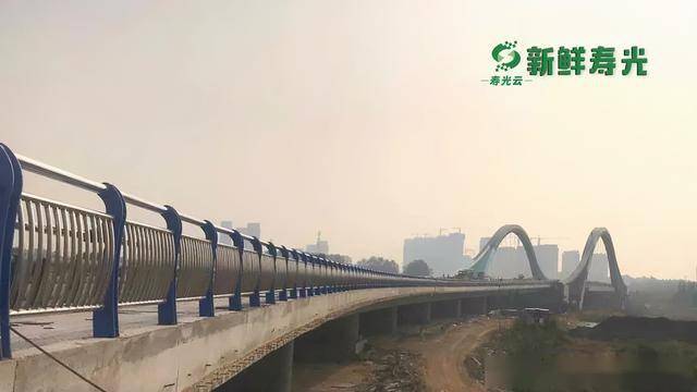 寿光金光街跨弥河大桥马上要通车了