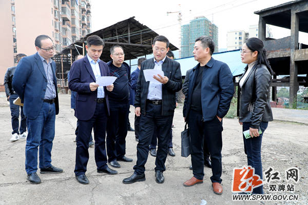 双牌张跃斌就城乡规划建设相关工作现场办公