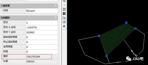 cad填充面积怎么计算?