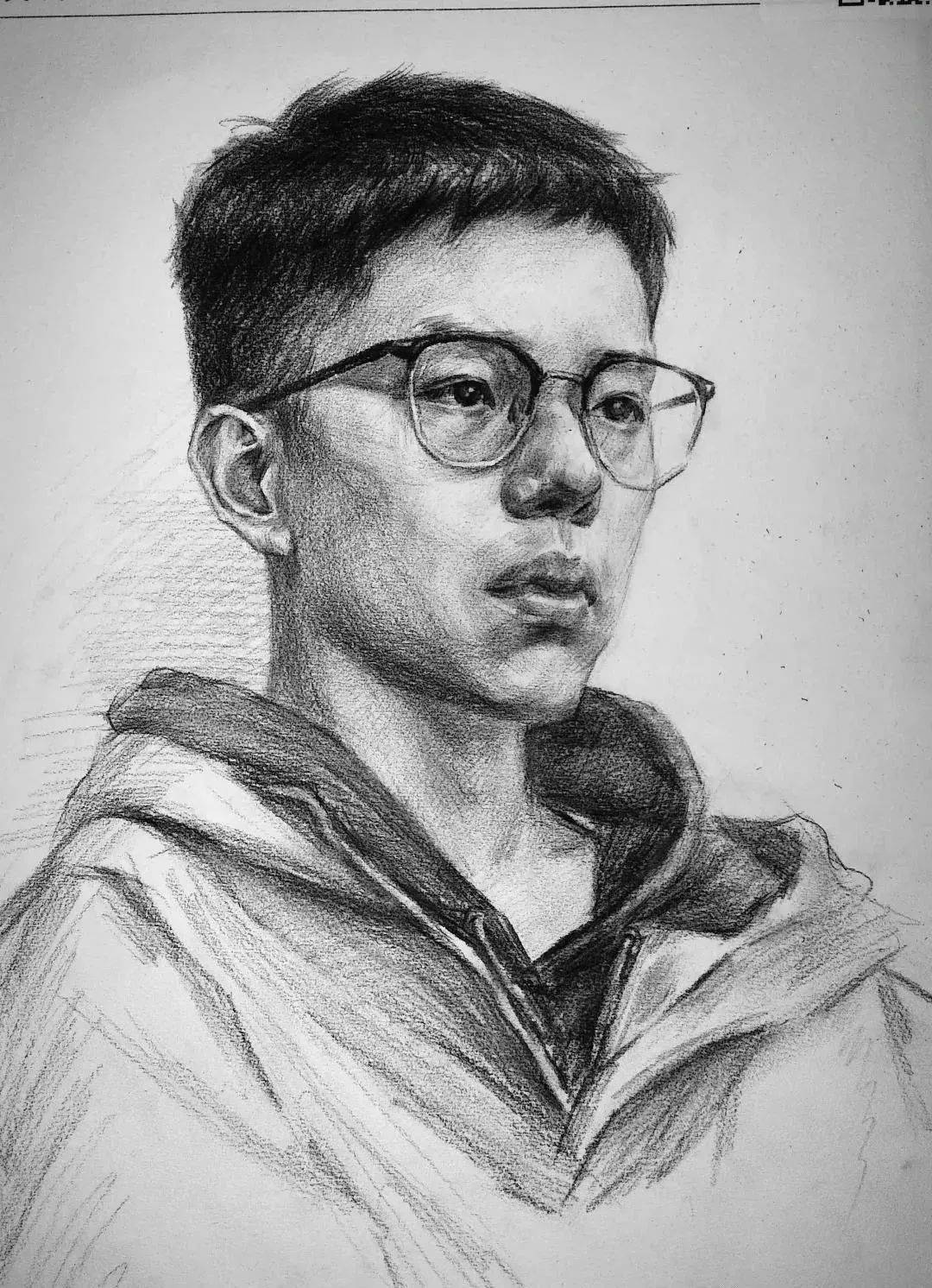 2021届湖南省一模高分卷姗姗来迟这素描头像感觉不错啊