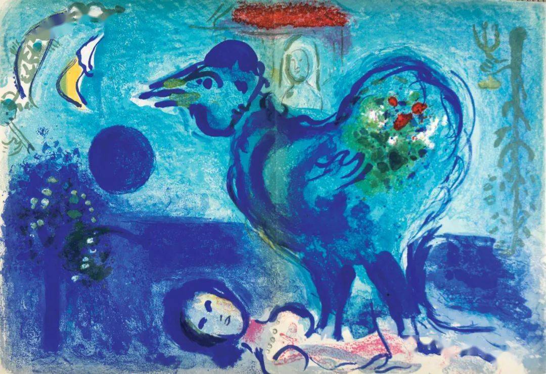 landscape with cockereletude pour la nuit de vencethe blue