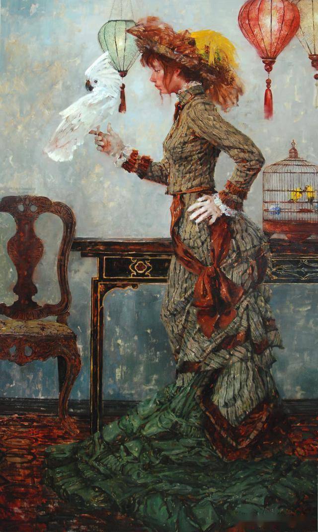 一组经典写实绘画艺术作品