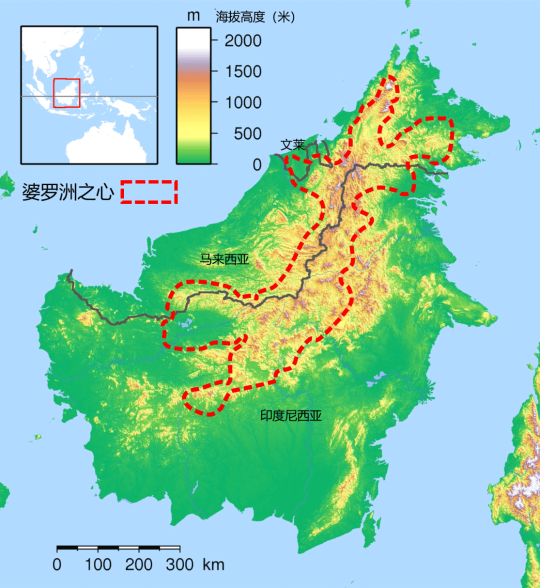 婆罗洲位置图片