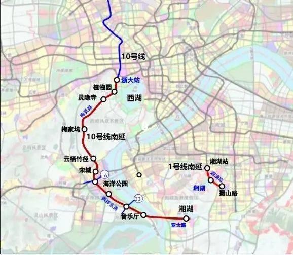 地铁10号线线路图 杭州图片