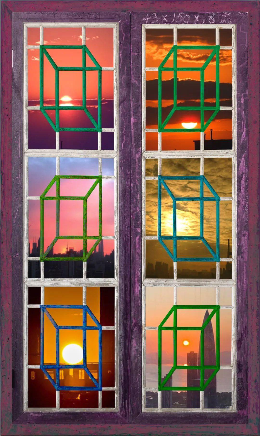 其中,目前正在bund one art museum 展出四幅大尺寸作品的法维琪