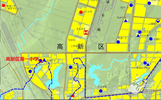 《襄陽市中心城區普通中小學專項規劃(2013-2030年)》高新區管委會