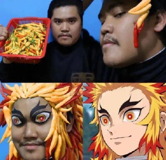 泰国小哥鬼灭之刃cosplay系列为艺术献身的真汉子