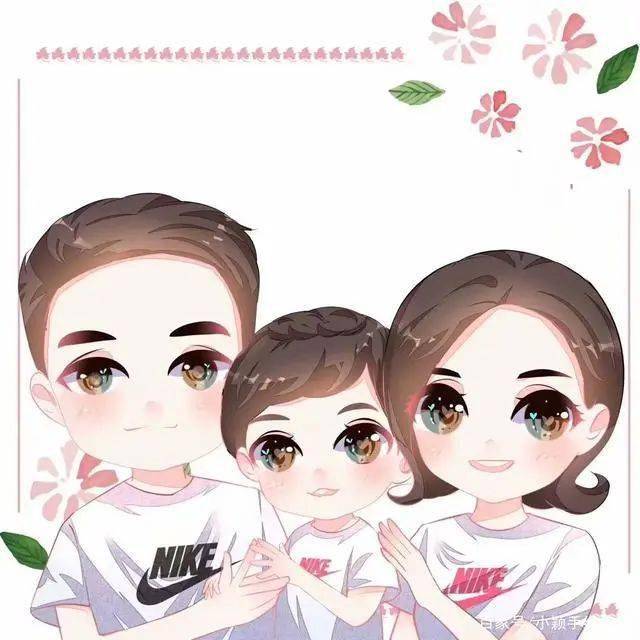 唯美全家福,一家三口,四口,五口微信头像_家人