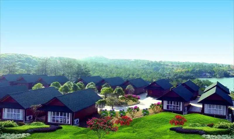 让你住在青山碧水间,畅享无限美景~南雄香草世界森林公园的网红小木屋