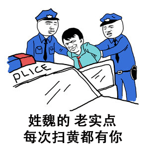 表情包67老实点每次扫黄都有你