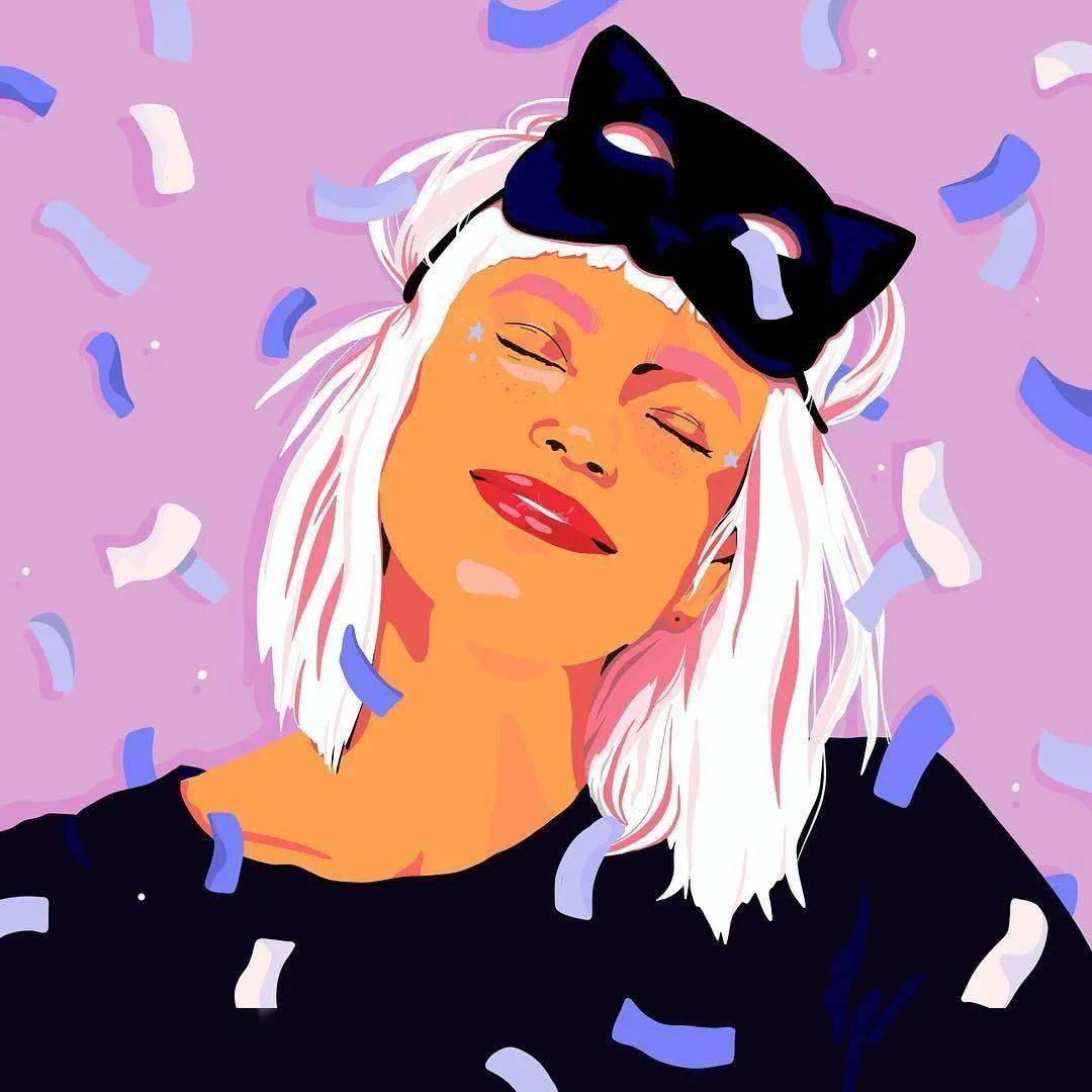 这种骚粉配色一般人不敢这么玩