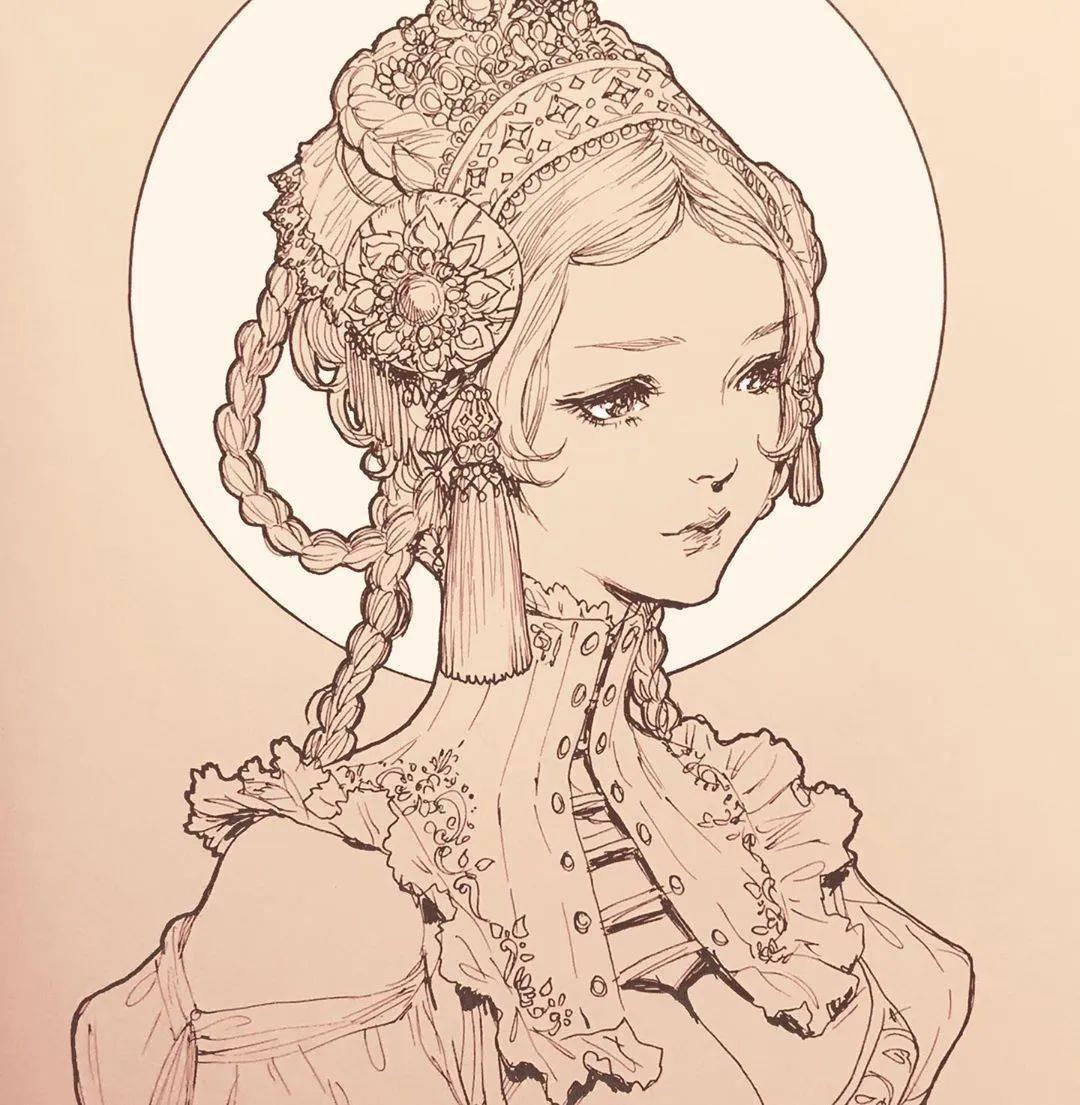 darnell原始的线描作品再用高质量的纸张100%纯棉抹布档案纸来印刷再