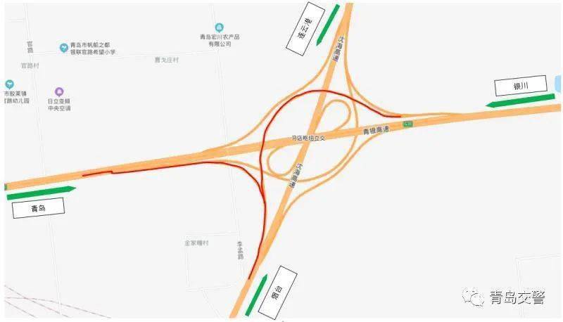马店枢纽立交封闭图▲黄岛北枢纽立交封闭图▲黄岛西枢纽立交封闭图