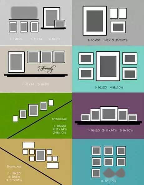 婚纱照照片墙怎么摆放赶快收藏