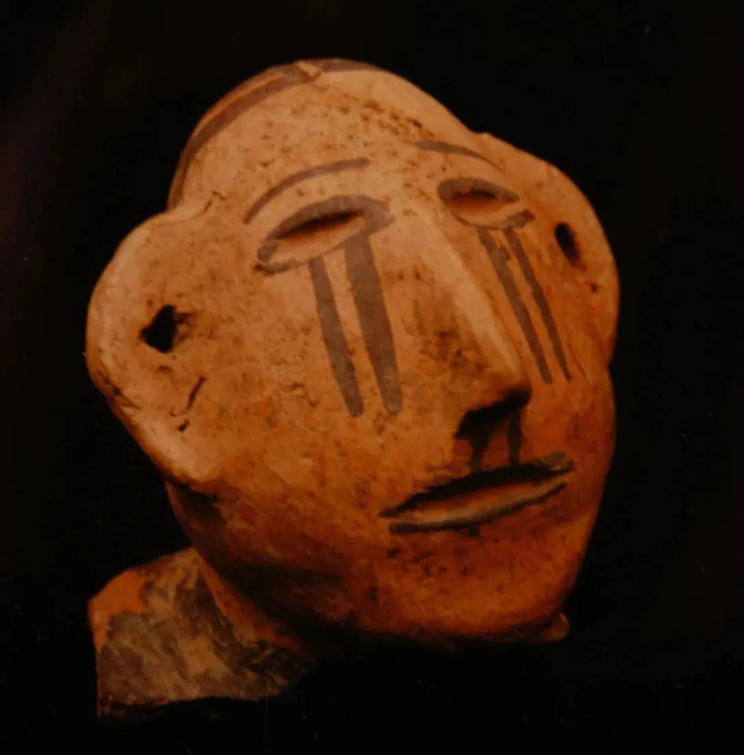 甘肃馆藏精品丨人首彩绘陶塑