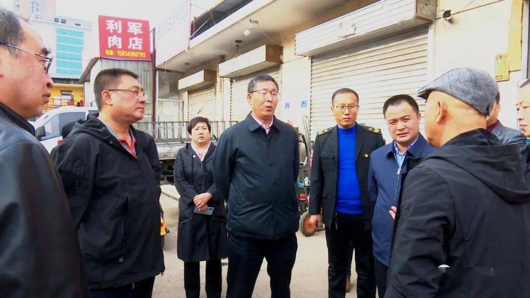 督查组先后来到马茂庄蔬菜市场,高家沟挂面厂,蔡家崖农牧科技公司