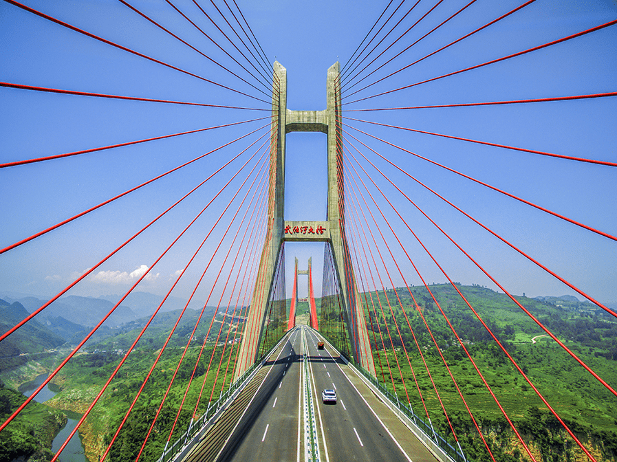 視野貴州橋樑奇觀浪漫斜拉橋