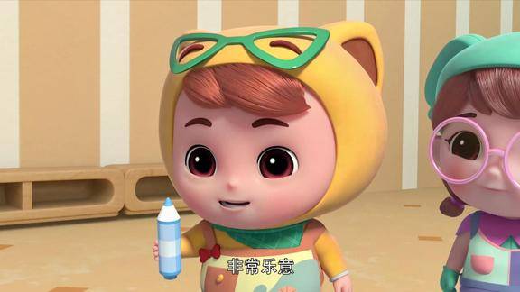 百变校巴阿凯变成王子他要帮公主涂颜色阿凯要好好表现呀