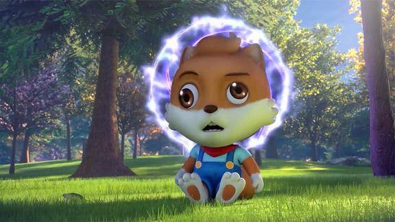 三只松鼠小酷为拯救松鼠小镇跑步达到超光速回到过去的时间