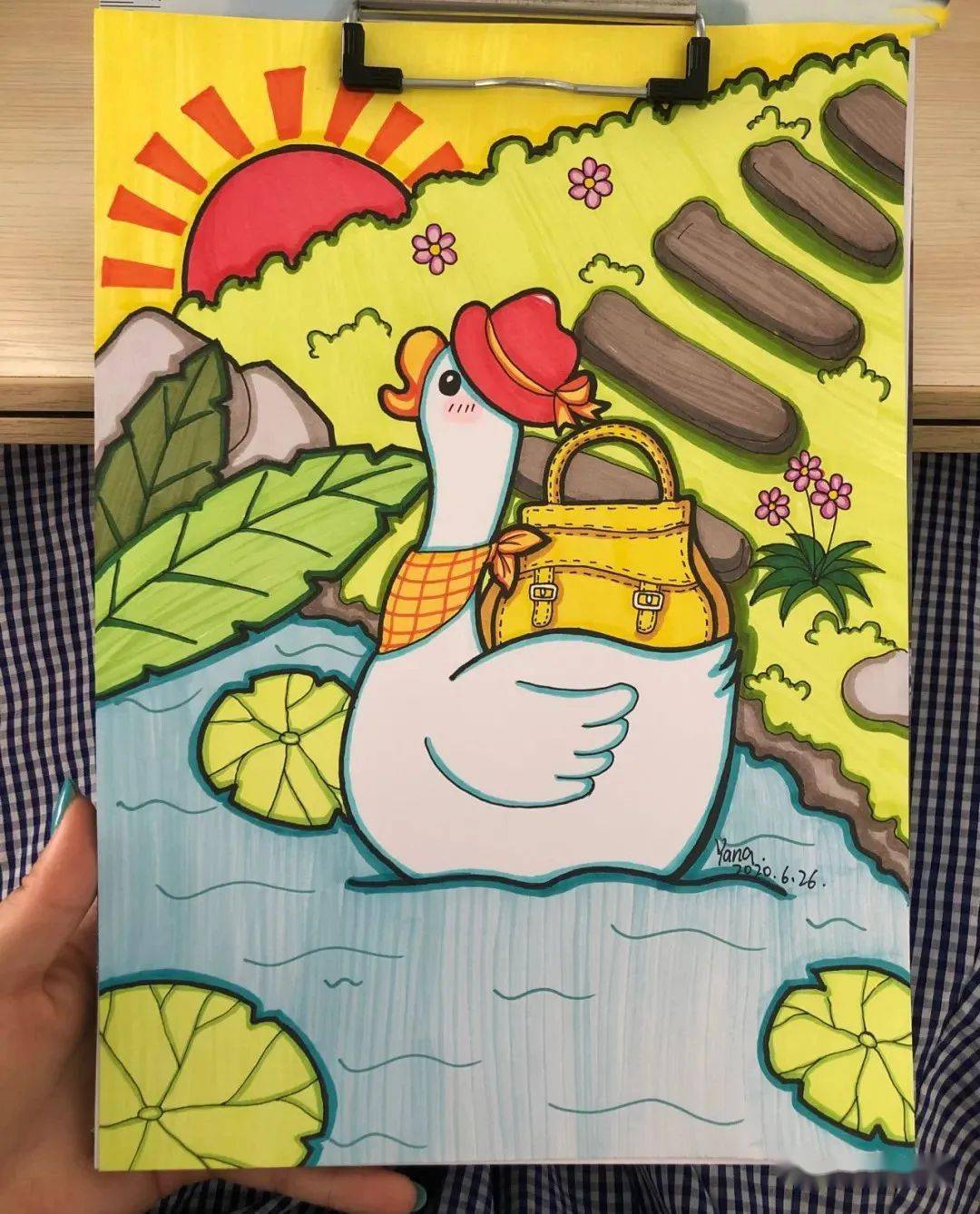 儿童画素材孩子们有画说这个创意老师给100分