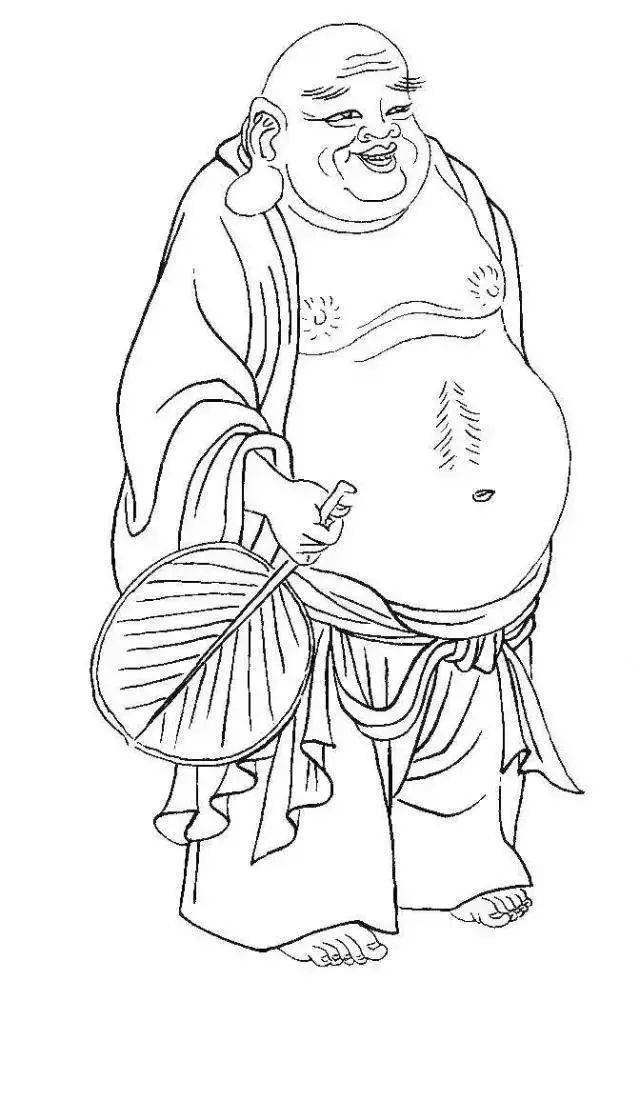 经典白描罗汉图48张