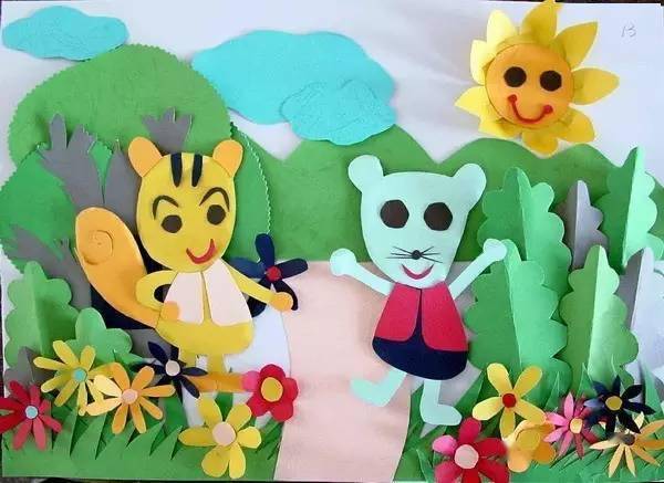 幼儿园创意手工装饰墙15款