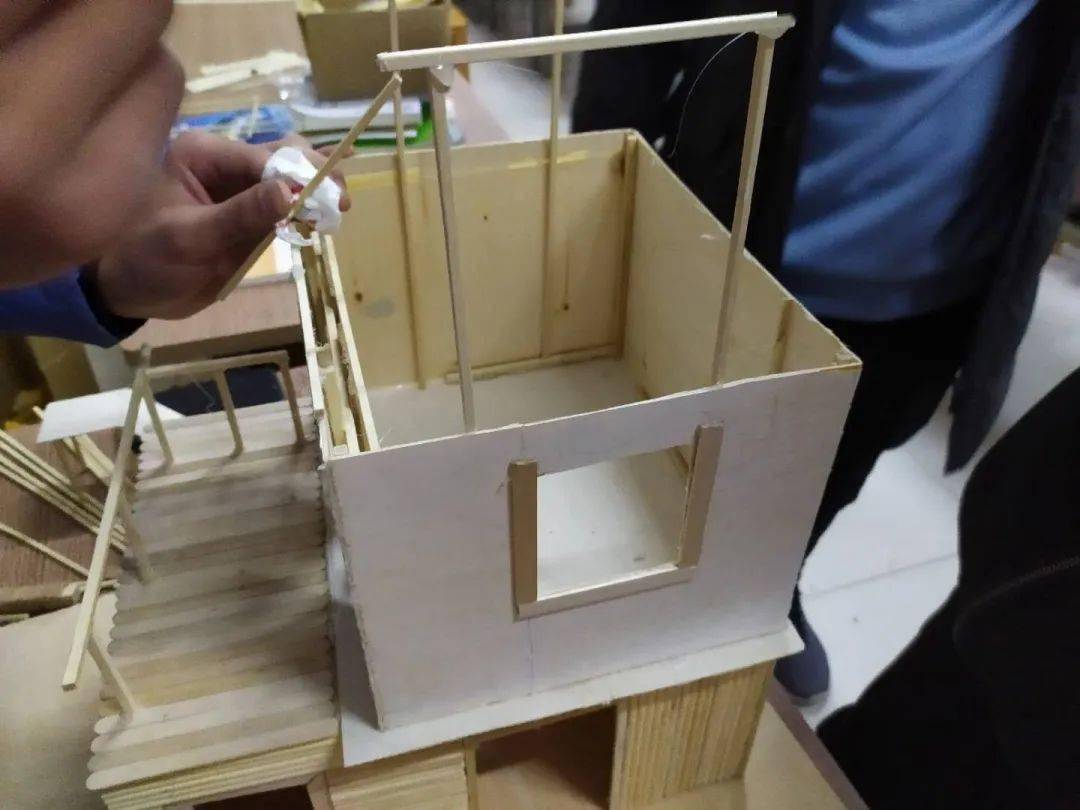 建工学院建筑模型大赛快来有人在展现模力