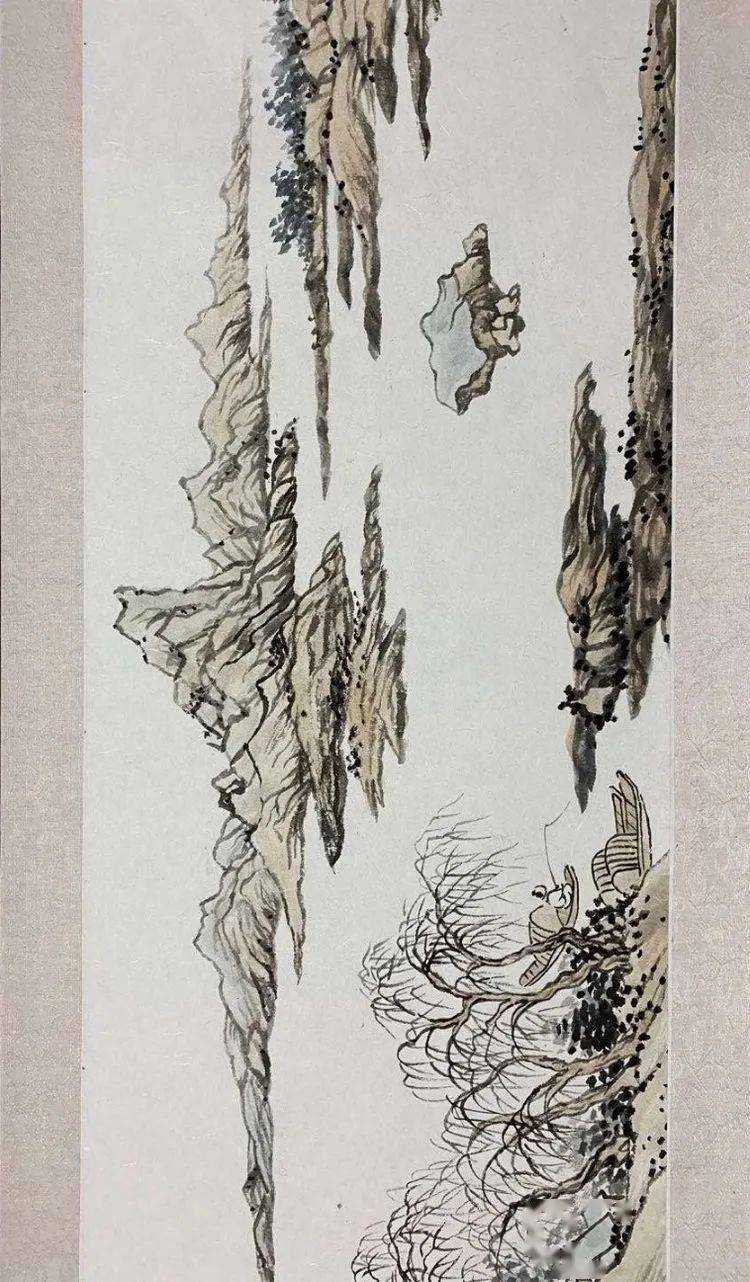 冬雨:朔州一位退休教师临摹的八米长卷作品《湖山佳趣图卷》_沈周