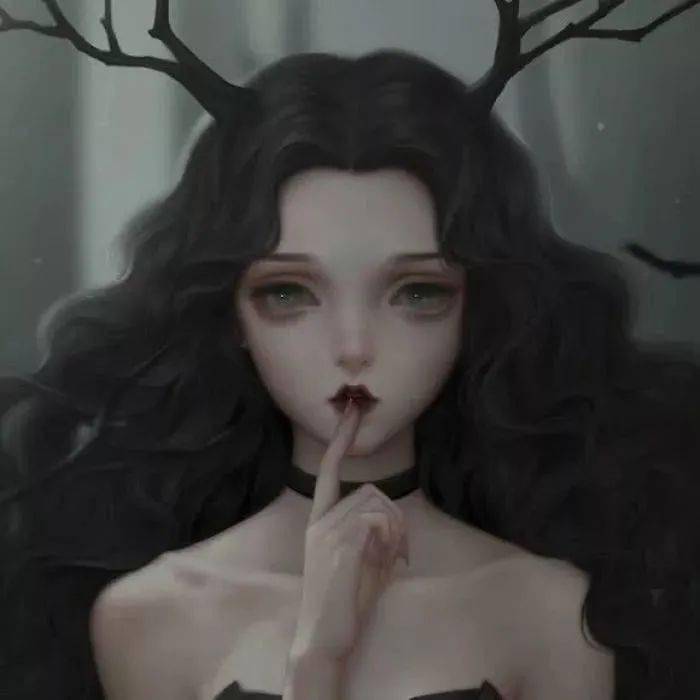 动漫头像 | 暗黑系黑白丧丧头像,喜欢这个调调