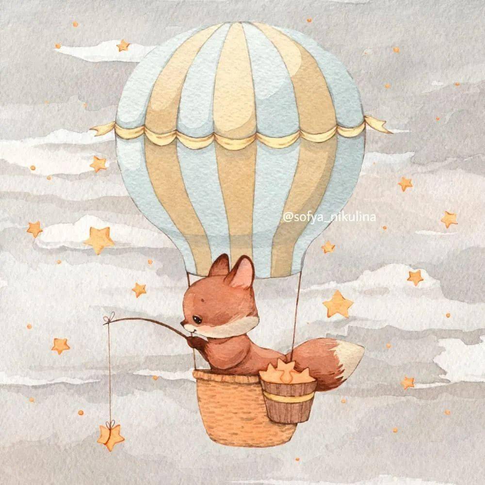 水彩插画水彩手绘插画块面感很强