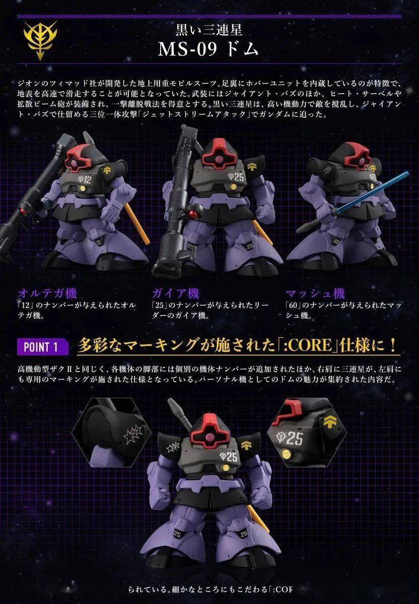 万代21年4月pb网限食玩fwcore黑色三连星高机动型扎古ii大魔套组